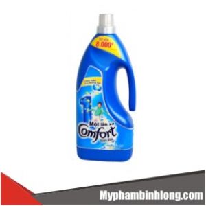 Xả vải Comfort 1 lần xả ban mai chai 800ml (xanh dương) 12 chai/thùng