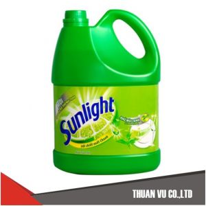 Nước rửa chén Sunlight trà can 4kg x 3 can/thùng